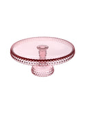 Vintage 1950s Hobnail Pink Cake Stand Weston Table