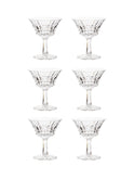 Vintage 1950s Italian Martini Crystal Glasses Set of Six Weston Table