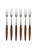 Vintage 1950s Japanese Teak Three Tine Fondue Forks Weston Table