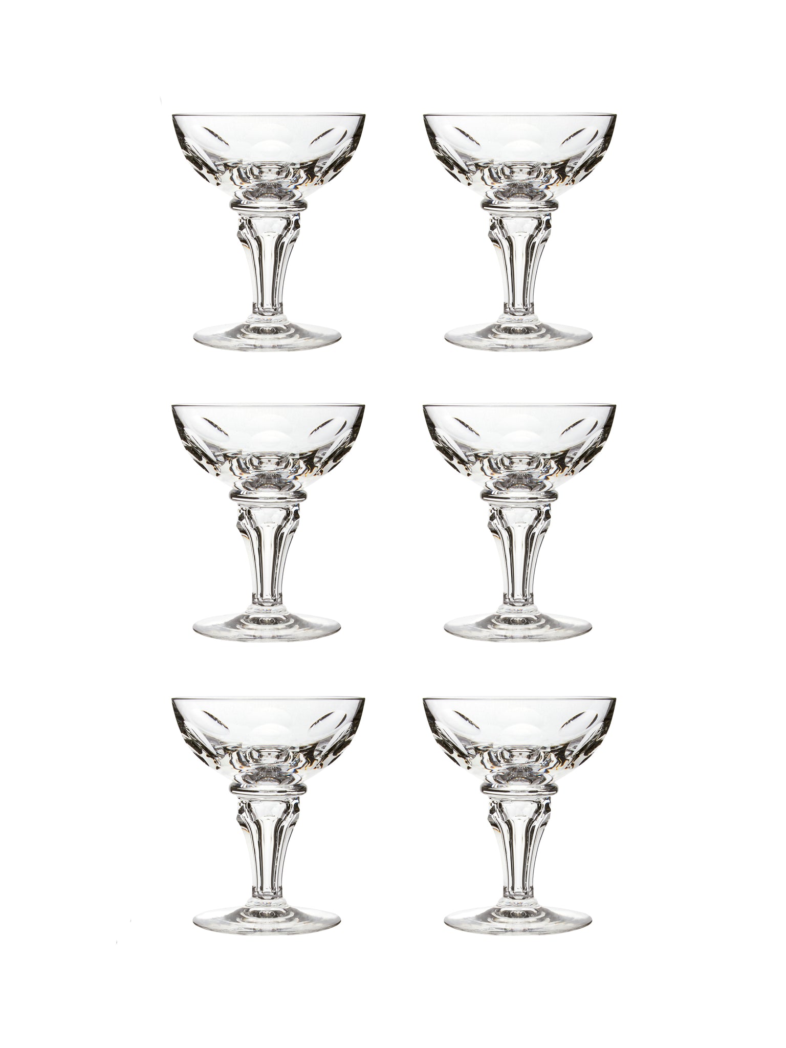 Vintage 1950s Juliana Cocktail Coupes Set of Six Weston Table