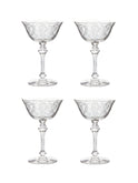 Vintage 1950s June Night Tall Cocktail Coupes Set of Four Weston Table