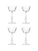 Vintage 1950s Laurel Wreath Small Cocktail Glasses Set of Four Weston Table