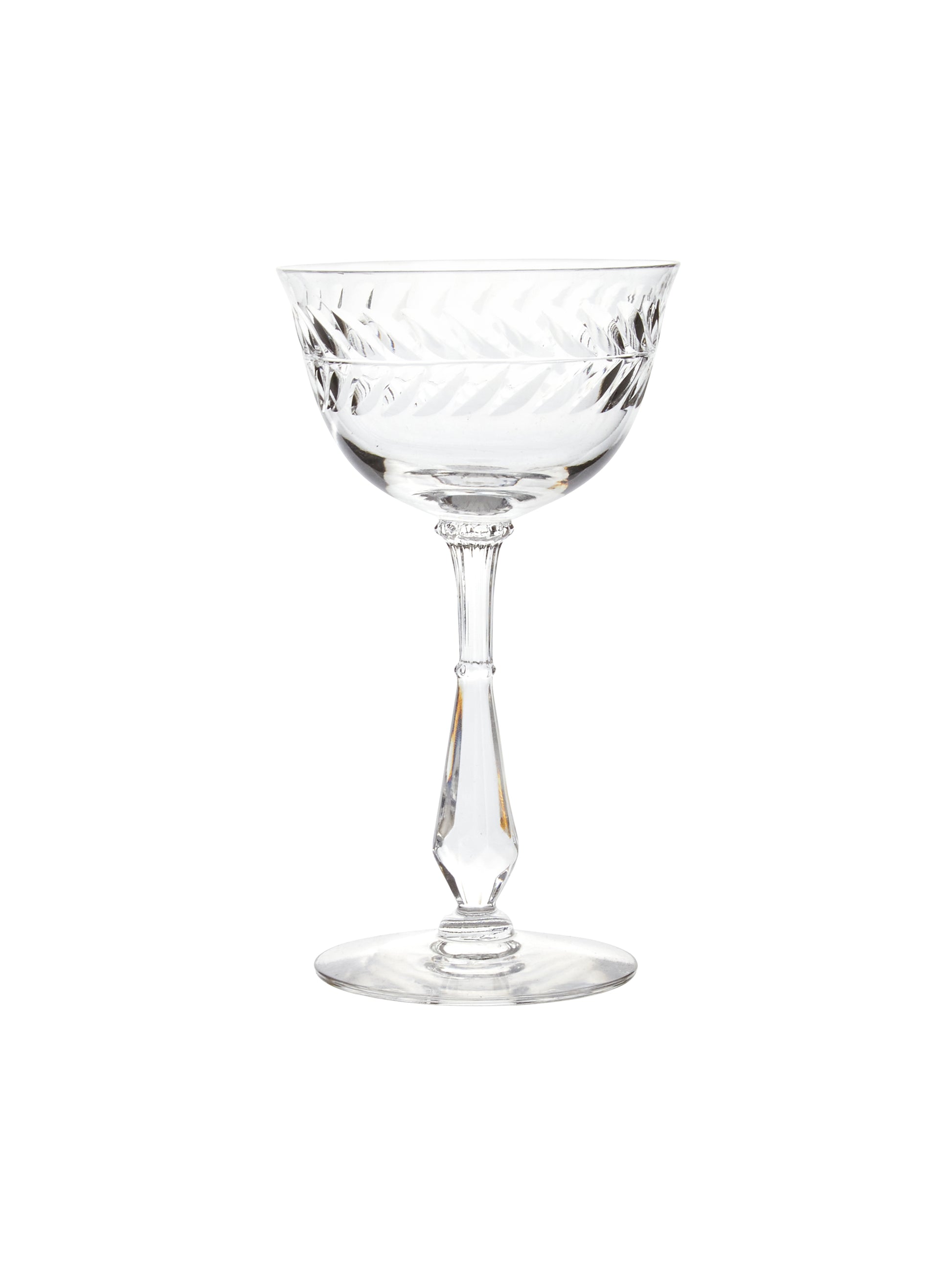 Vintage 1950s Laurel Wreath Small Cocktail Glasses Weston Table