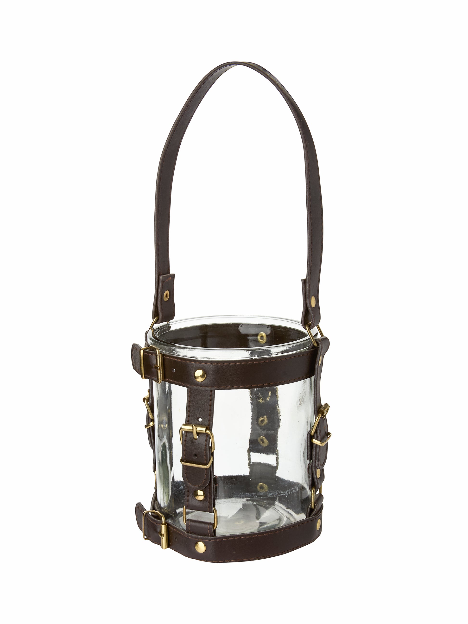 Vintage 1950s Leather Strap Hanging Hurricanes Weston Table