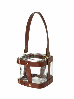  Vintage 1950s Leather Strap Hanging Hurricanes Weston Table 