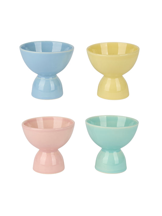 Vintage 1950s Lu Ray Ice Cream Cups Weston Table