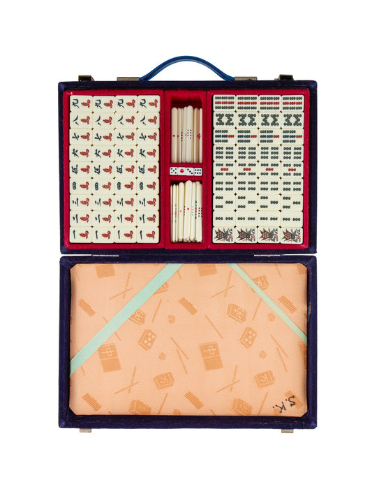 Vintage 1950s Mahjong Game Set Weston Table