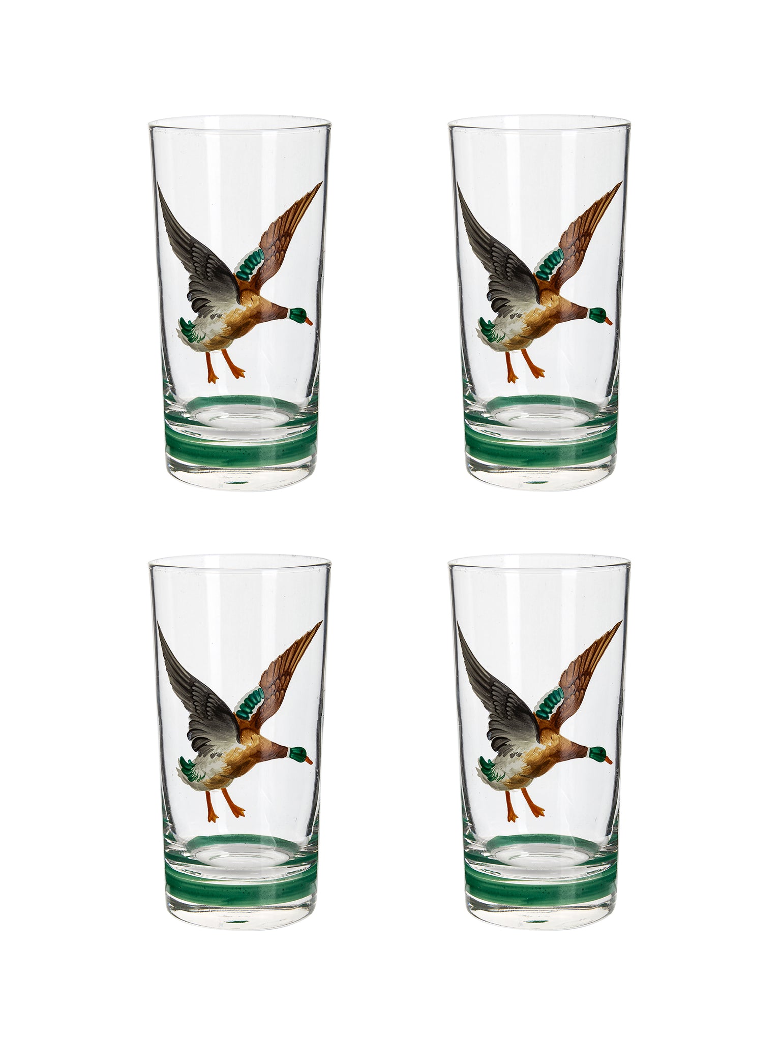 Vintage 1950s Mallard Tom Collins Glasses Weston Table