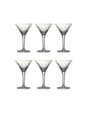 Vintage 1950s Martini Glasses Set of Six Weston Table