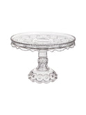 Vintage 1950s Moon and Star Clear Skirted Cake Stand Weston Table