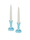 Vintage 1950s Opaline Candlesticks Weston Table