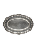 Vintage 1950s Oval Silver Plate Serving Tray Weston Table