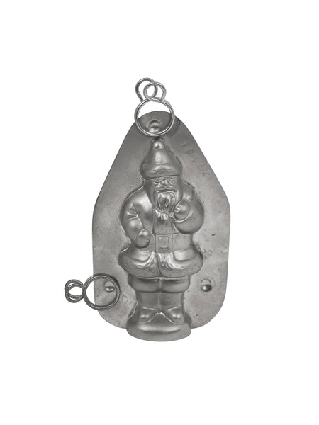 Vintage Hunched Over Santa with a Sack of Toys, Two Part Metal Chocolate outlet Mold.