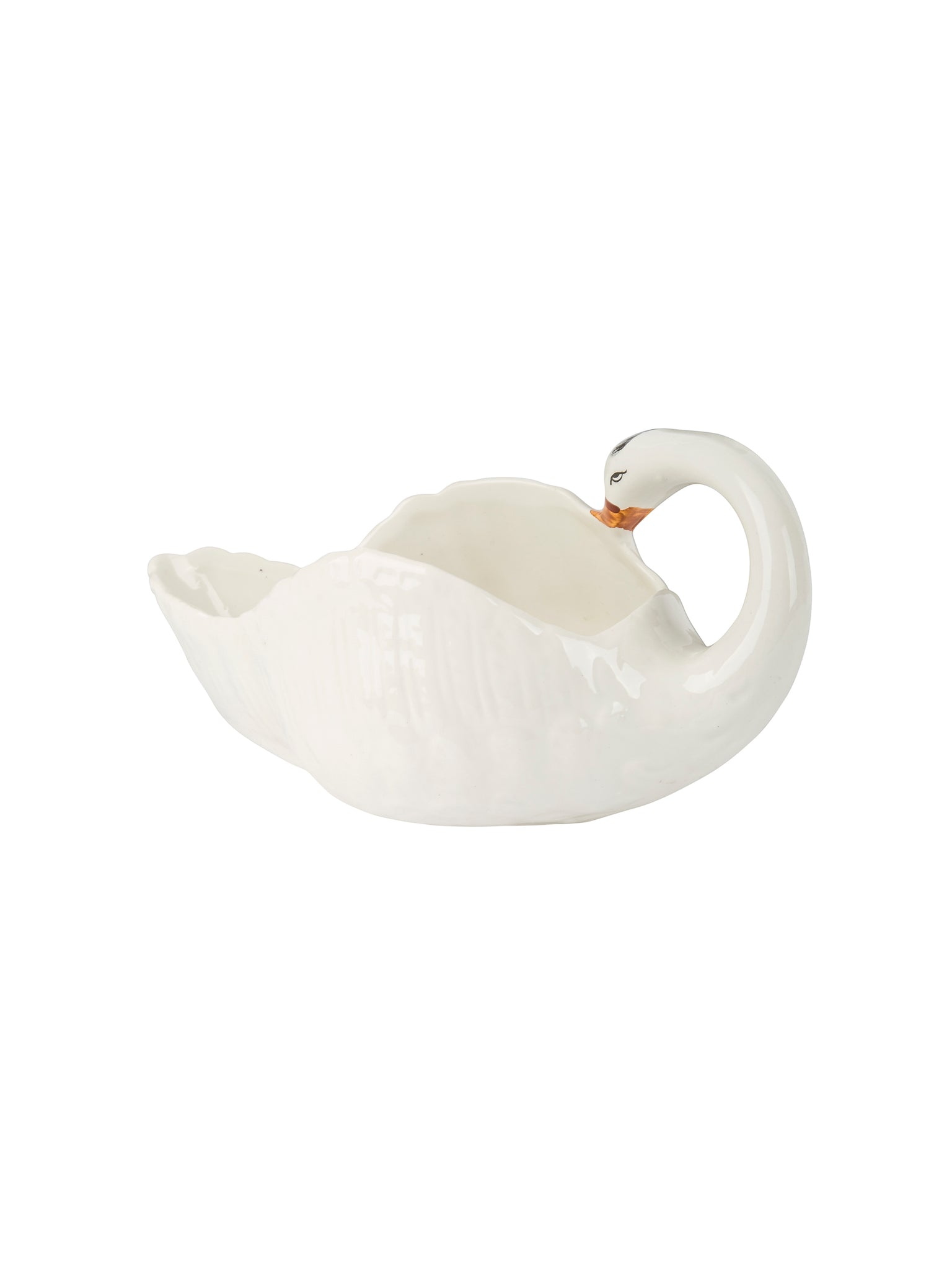 Vintage 1950s Santucci Deruta Swan Weston Table