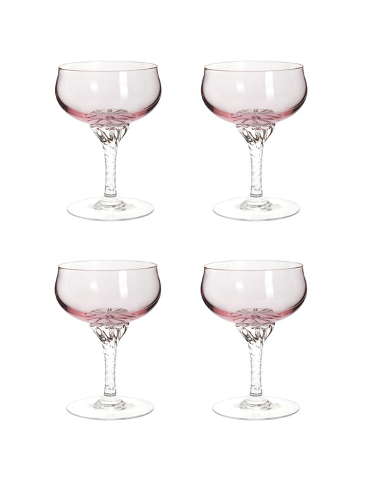 Vintage 1950s Sasaki Pink Coronation Coupes Weston Table