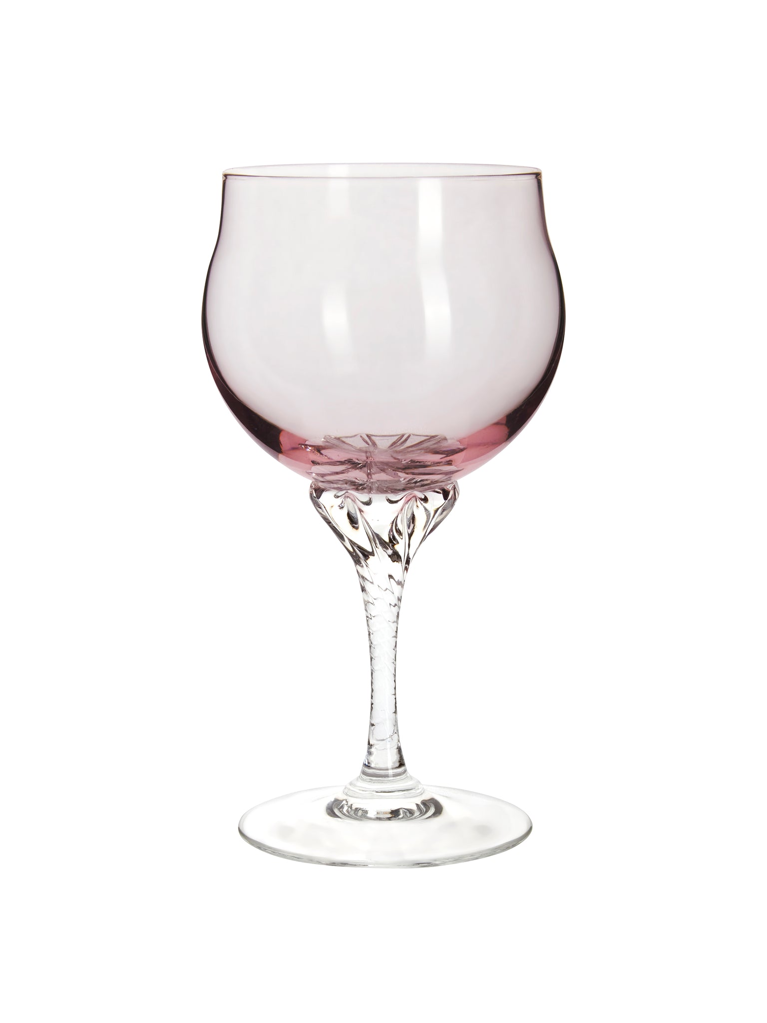 Vintage 1950s Sasaki Pink Goblets Weston Table