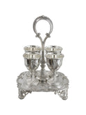 Vintage Silver Plate Egg Cup Caddy Weston Table