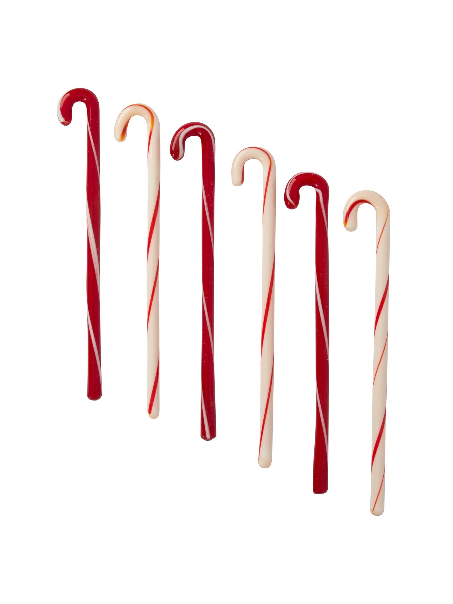 Vintage 1950s Striped Candy Cane Glass Drink Stirrers Weston Table