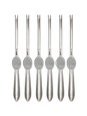 Vintage 1950s Swedish Silver Plate Seafood Picks Set of Six Weston Table