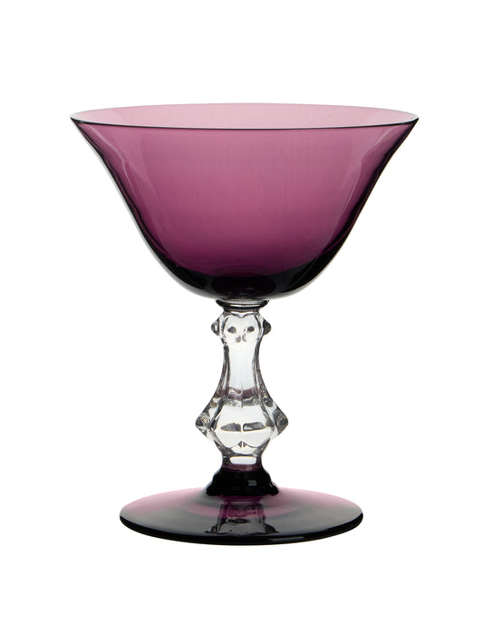 Vintage 1950s Symphony Amethyst Glasses One Weston Table