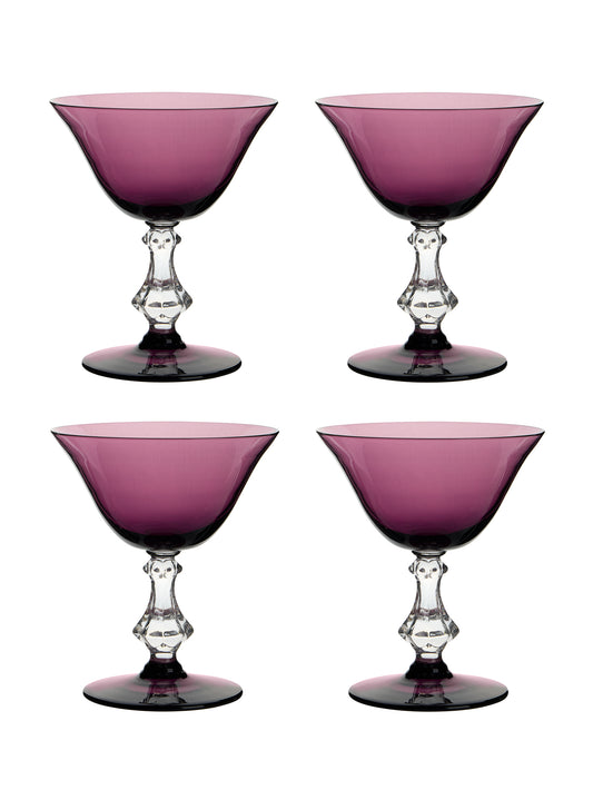 Vintage 1950s Symphony Amethyst Glasses One Weston Table