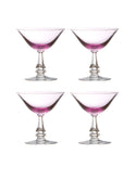 Vintage 1950s Tiffin Francsican Wisteria Glasses Set of Four Weston Table