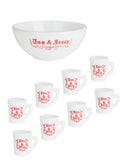 Vintage 1950s Tom & Jerry Hot Toddy Set Five Weston Table