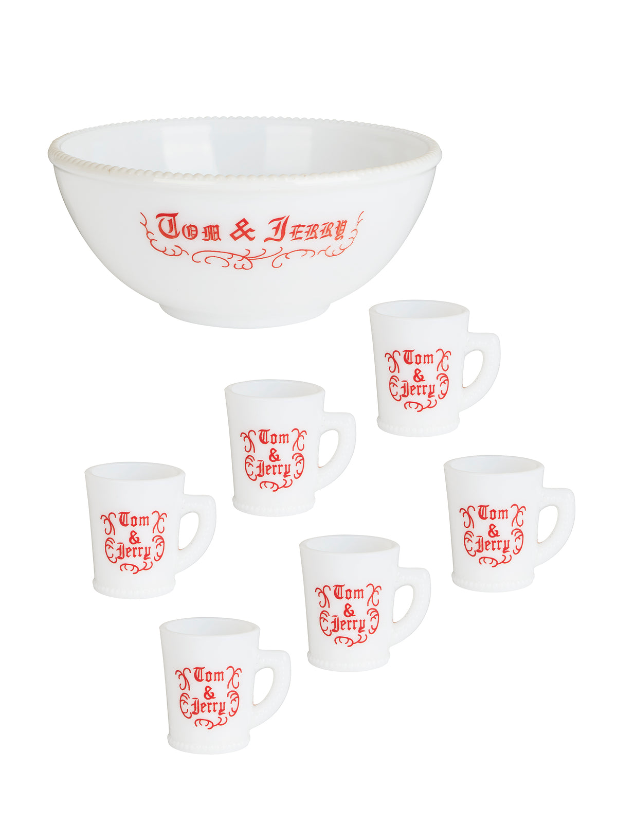 Vintage 1950s Tom & Jerry Hot Toddy Set Four Weston Table