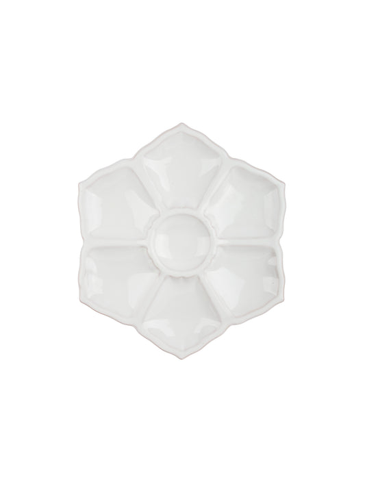 Vintage 1950s White Motton Oyster Plate Weston Table
