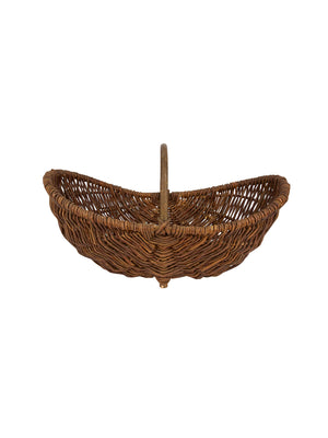  Vintage 1950s Woven Hazel Twig Large Basket Weston Table 
