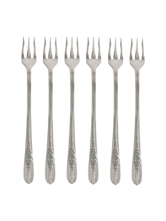 Vintage 1954 Country Lane Silver Plate Oyster Forks Weston Table