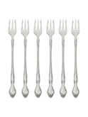 Vintage 1960s Affection Silver Plate Oyster Forks Set of Six Weston Table