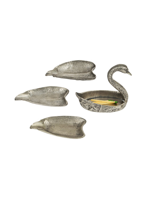 Vintage 1960s Agudo Silver Swan Weston Table