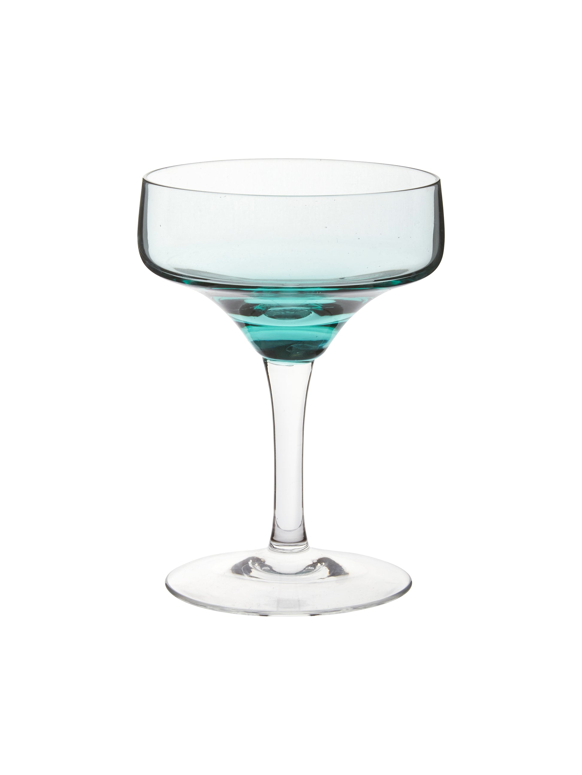 Vintage 1960s Aqua Sasaki Cocktail Glasses Weston Table