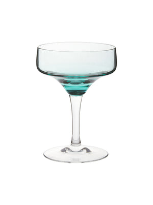  Vintage 1960s Aqua Sasaki Cocktail Glasses Weston Table 