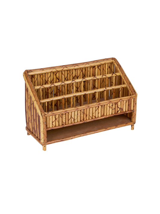 Vintage 1960s Bamboo Desk Caddy Weston Table