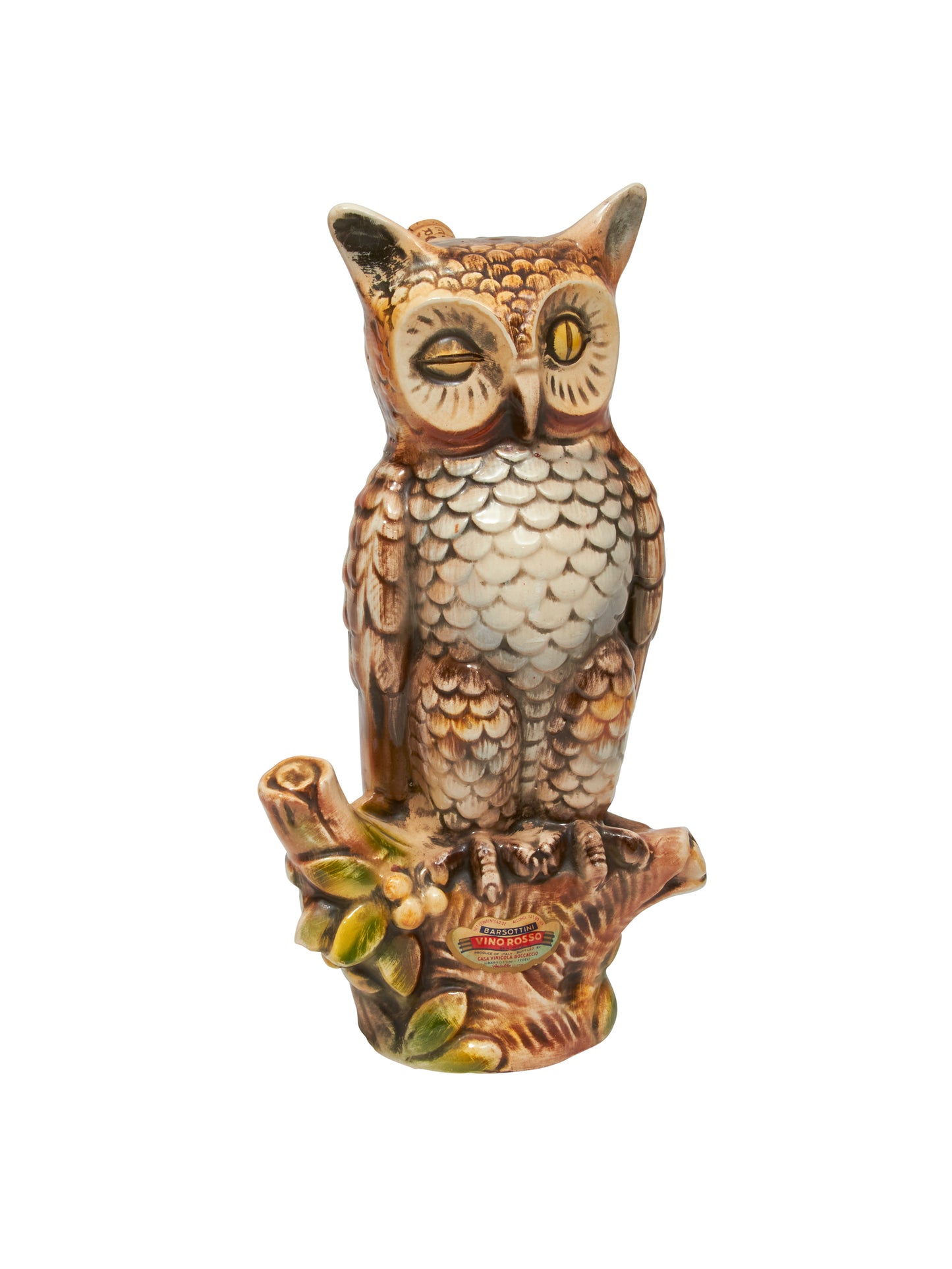 Vintage 1960s Barsottini Owl Decanter Weston Table