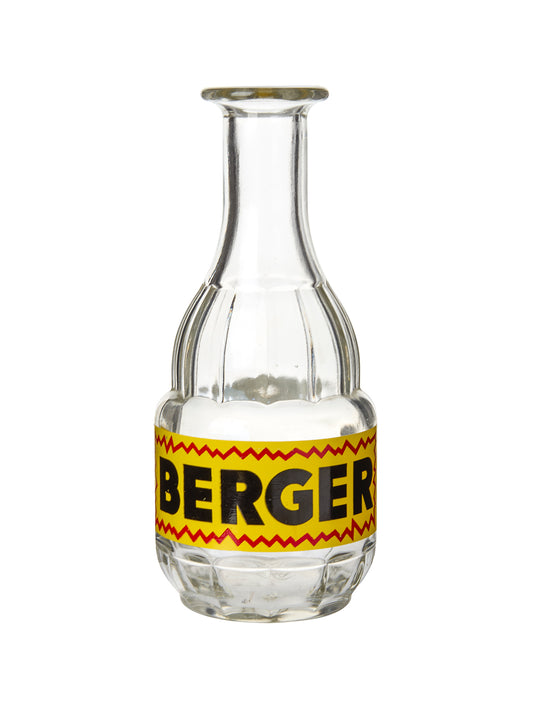 Vintage 1960s Berger Glass Advertising Bottle Weston Table