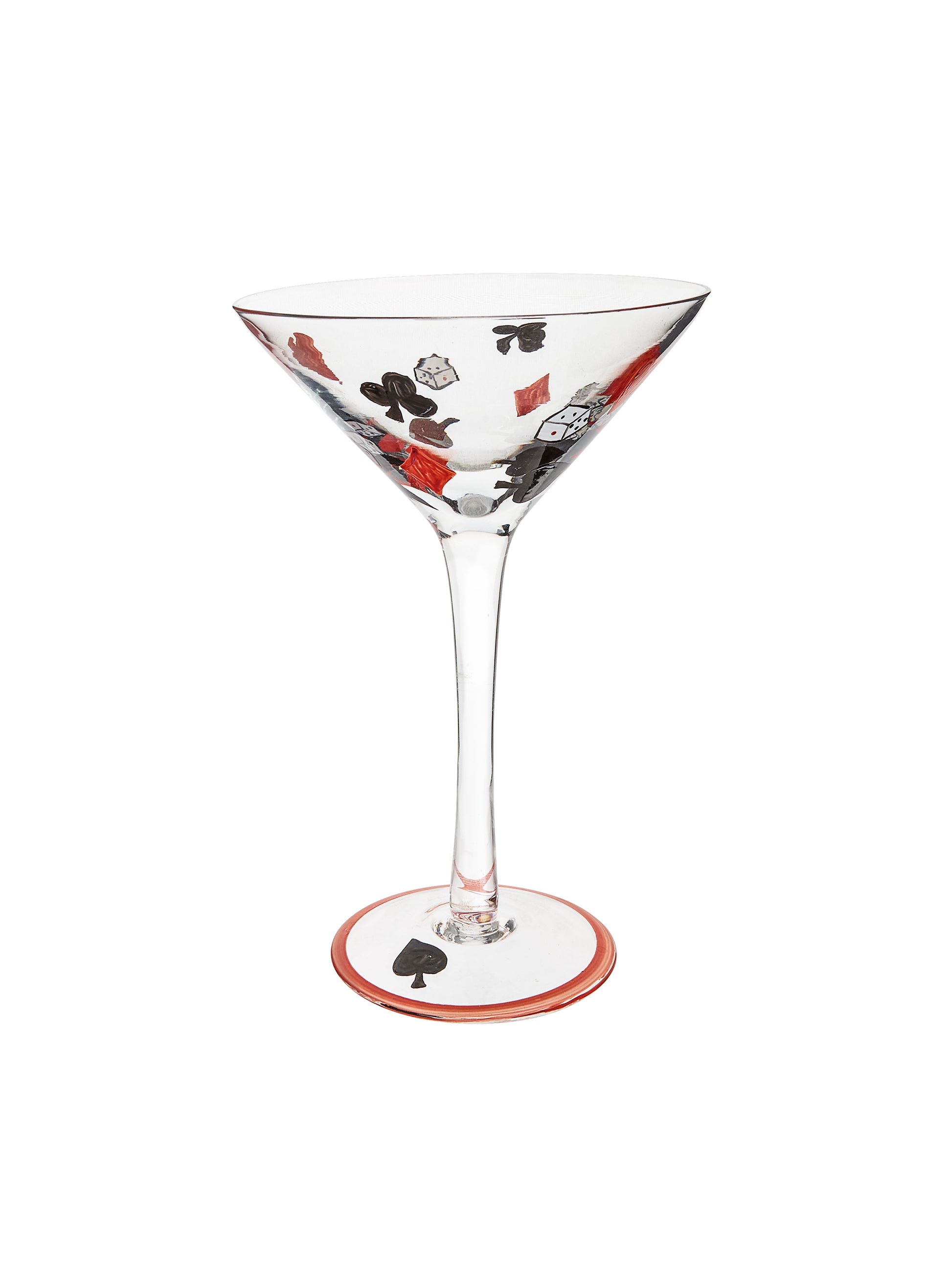 Vintage 1960s Casino Game Night Martini Glasses Weston Table