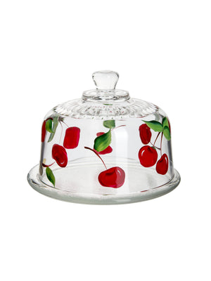  Vintage 1960s Cherries Cheese Cloche Weston Table 