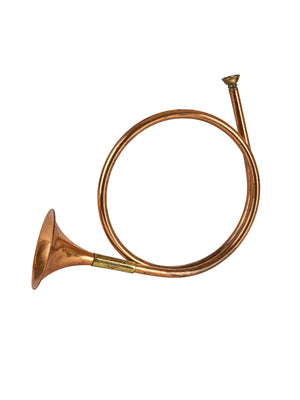  Vintage 1960s Copper and Brass Hunting Horn Weston Table 