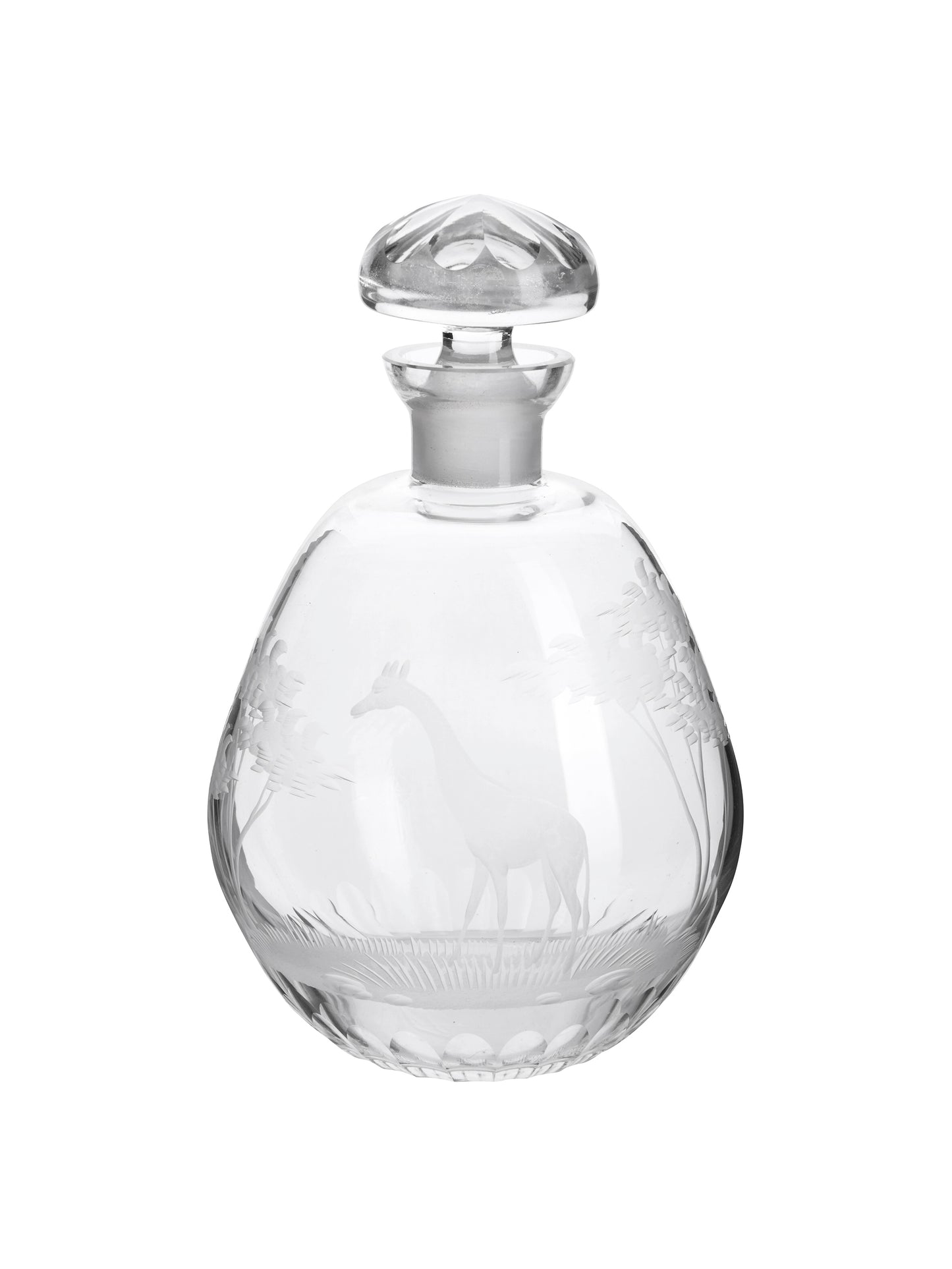 Vintage 1960s Crystal Queen Lace Giraffe Cordial Bottle Weston Table