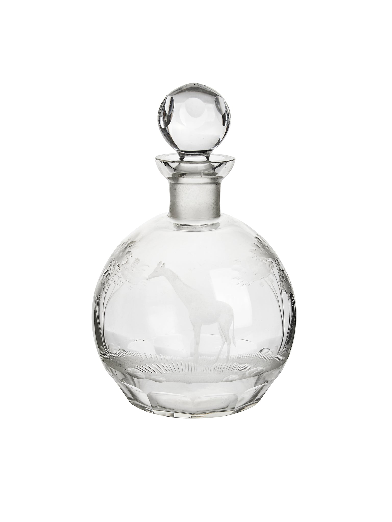 Vintage 1960s Crystal Queen Lace Giraffe Cordial Bottle Weston Table