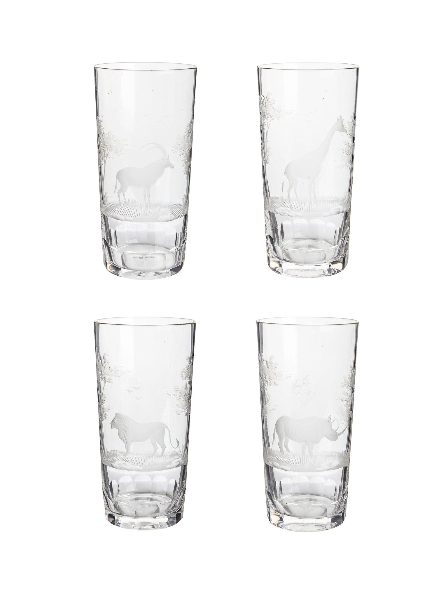 Vintage 1960s Crystal Queen Lace Safari Highball Glass Weston Table