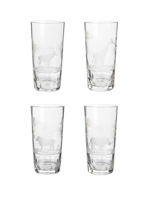  Vintage 1960s Crystal Queen Lace Safari Highball Glass Weston Table 
