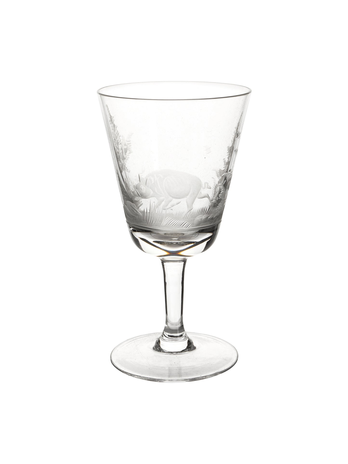 Vintage 1960s Crystal Queen Lace Safari Aperitif Glasses Weston Table