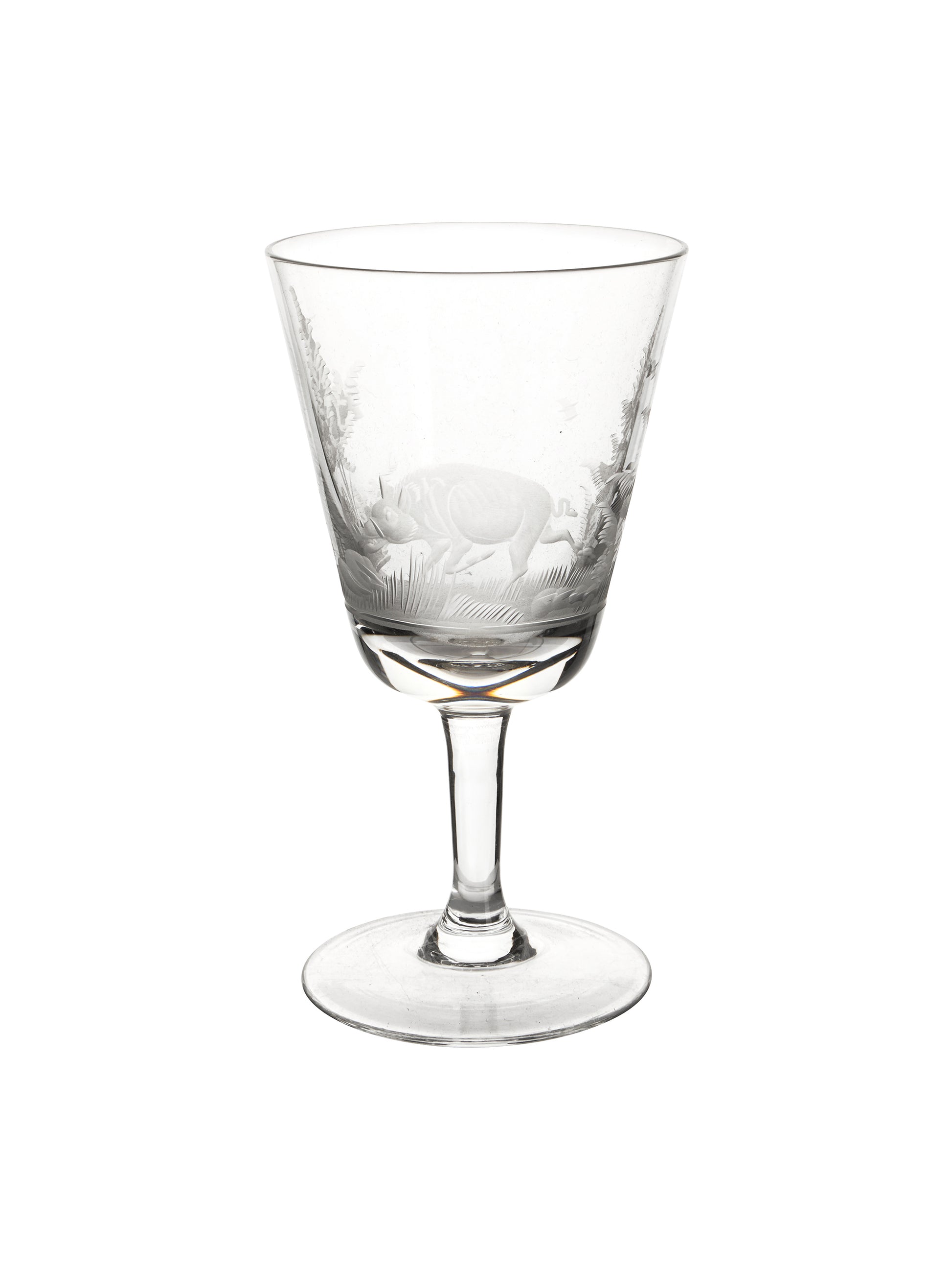 Vintage 1960s Crystal Queen Lace Safari Aperitif Glasses Weston Table