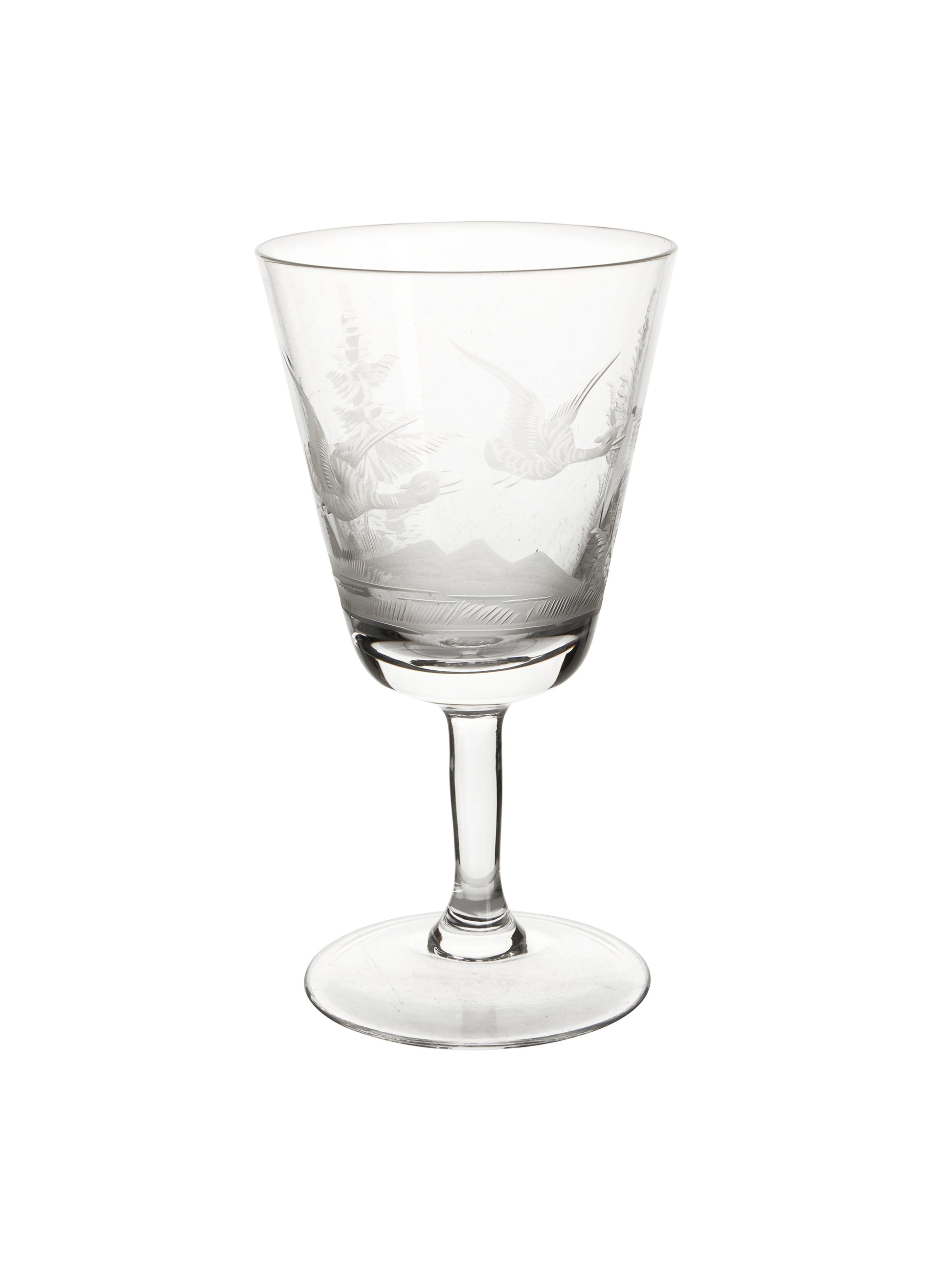 Vintage 1960s Crystal Queen Lace Safari Aperitif Glasses Weston Table