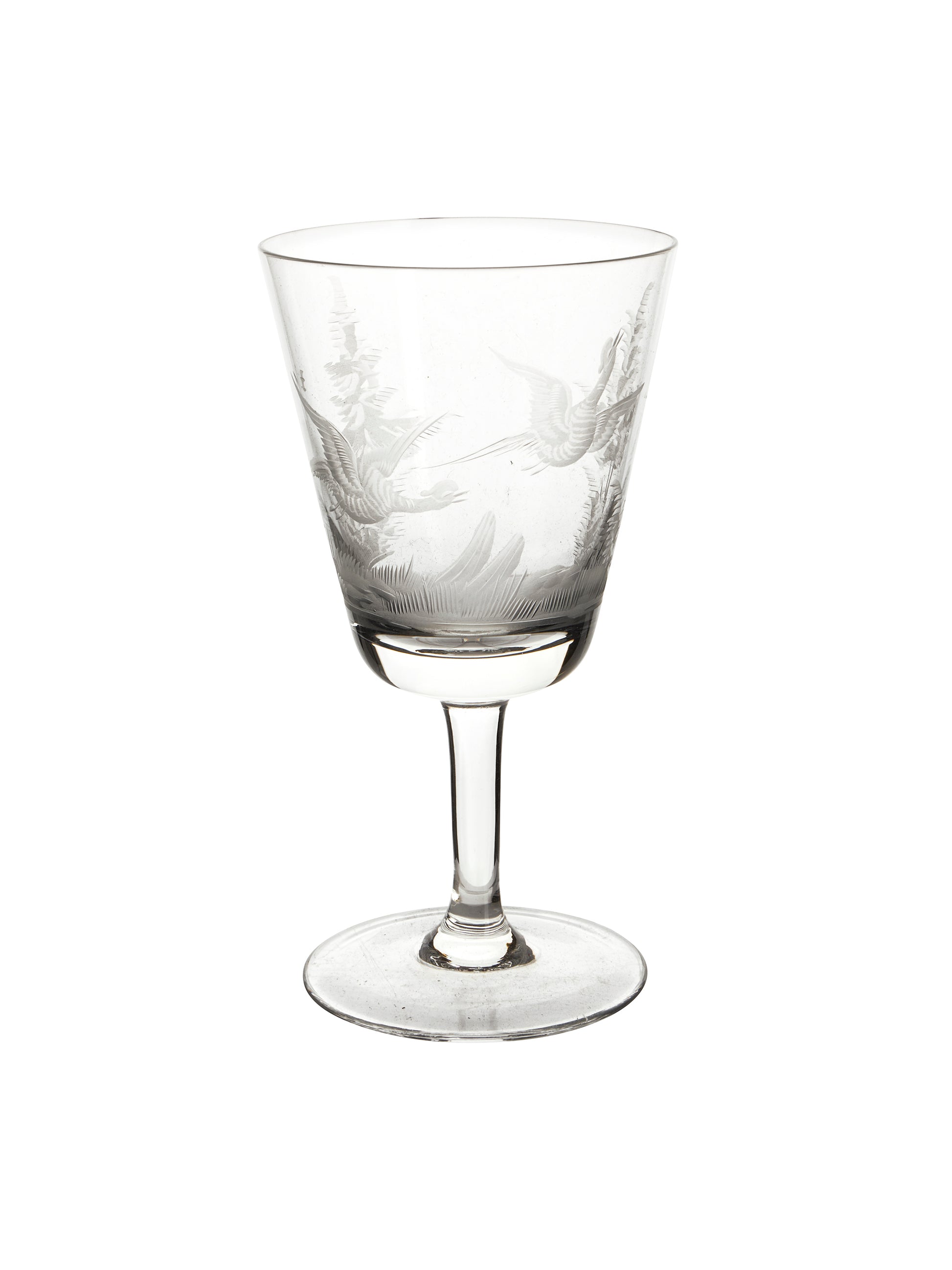 Vintage 1960s Crystal Queen Lace Safari Aperitif Glasses Weston Table