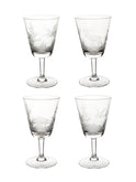 Vintage 1960s Crystal Queen Lace Safari Aperitif Glasses Weston Table
